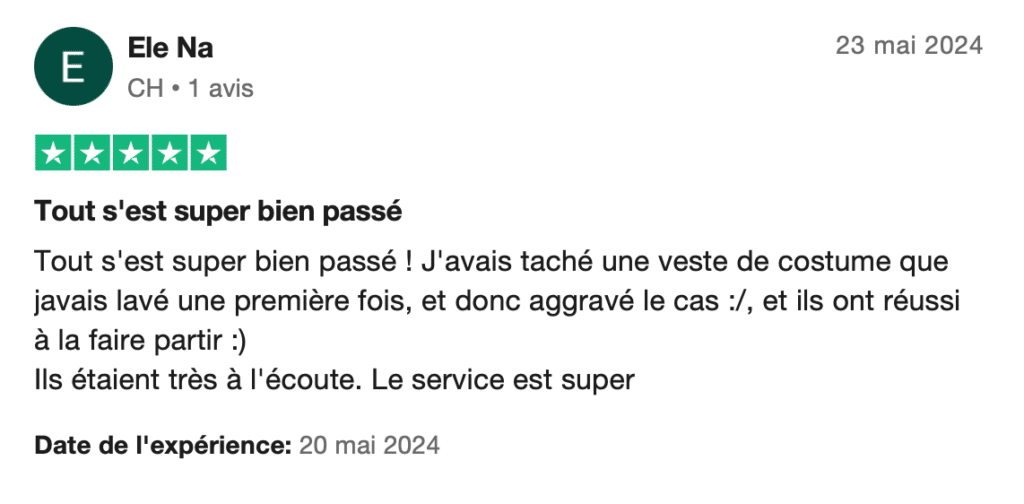 Avis client