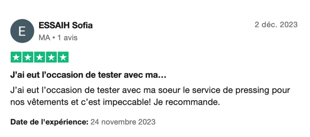 avis client